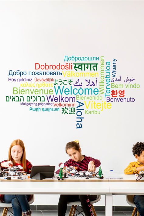 Welcome in Different Languages Wall Decal Welcome In Different Languages, Hotel Lobbies, Travel Agencies, Different Languages, School Decorations, Hotel Lobby, Travel Agency, Vinyl Wall Decals, Vinyl Wall