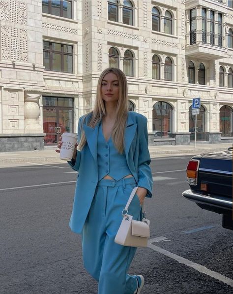 Liza Rudkevich, Look Gatsby, Grp Port, Branded Clothes, Dream Outfits, Future Outfit, Woman Suit Fashion, Blazer Designs, Looks Street Style