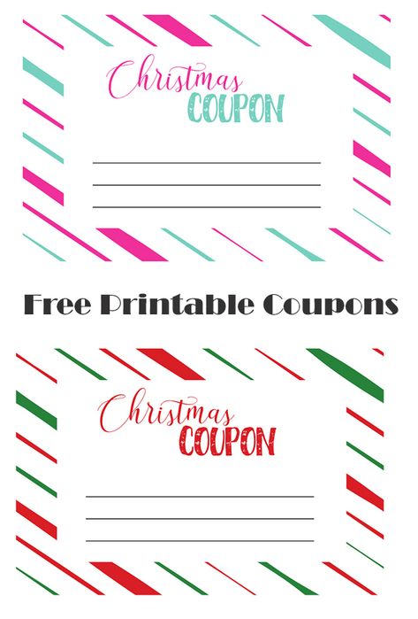 Printable Christmas Coupons Christmas Coupon Template, Printable Coupon Book, Christmas Coupons, Printable Gift Certificate, Gift Coupon, Free Printable Coupons, Coupon Template, Free Christmas Printables, Template Word