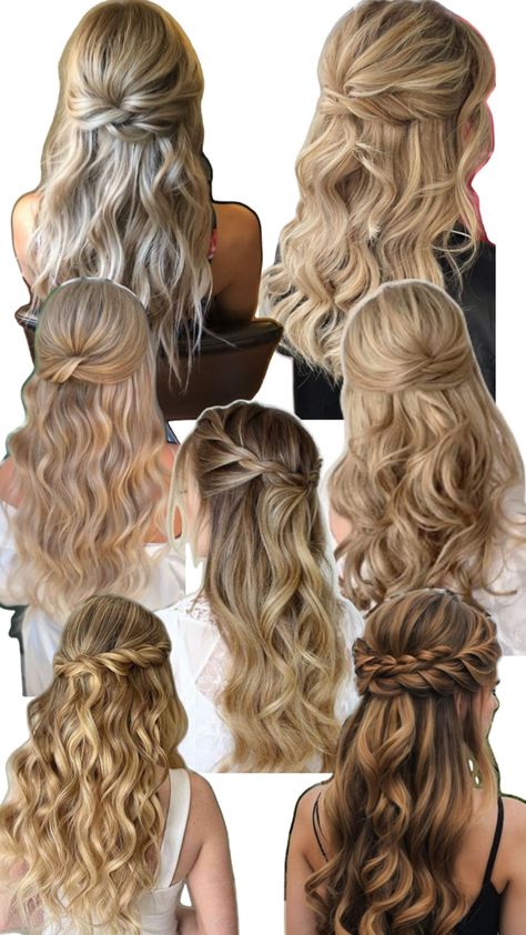 Hairstyles Halter Dress, Hairstyles For Halter Dress, Bridesmaid Hairstyles, Hoco Hair, Formal Hairstyles, Wedding Hair And Makeup, Eye Makeup Tutorial, Hair Dos, Bridesmaid Hair