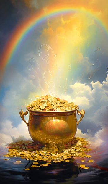 Rainbow And Pot Of Gold, Rainbow Pot Of Gold, Abundantly Blessed, Lucky Wallpaper, Ganesh Lord, Android Wallpaper Art, Under The Rainbow, Signs From The Universe, Bible Images