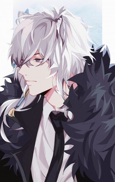 972x1541 950kB Kings Avatar, Wolf Boy, Anime White, Monochrome Kids, Anime Cat Boy, Silver Ash, Boy Anime, Cat Character, Anime Wolf