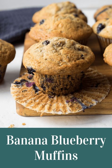 Healthy Banana Blueberry Muffins, Blueberry Banana Muffins, Banana Blueberry Muffins, Kodiak Cakes, Healthy Banana, Banana Blueberry, Banana Healthy, Blueberry Muffins, 140 Pounds