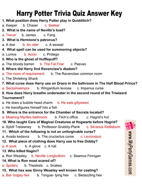 Free Printable Harry Potter Trivia Quiz with Answer Key Harry Potter Quiz Printable, Harry Potter Interactive Post, Harry Potter Jeopardy, Harry Potter Trivia Questions And Answers, Harry Potter Trivia Questions Printable, Harry Potter Activities Printables, Harry Potter Trivia Night, Harry Potter Riddles And Answers, Harry Potter Triwizard Tournament Games