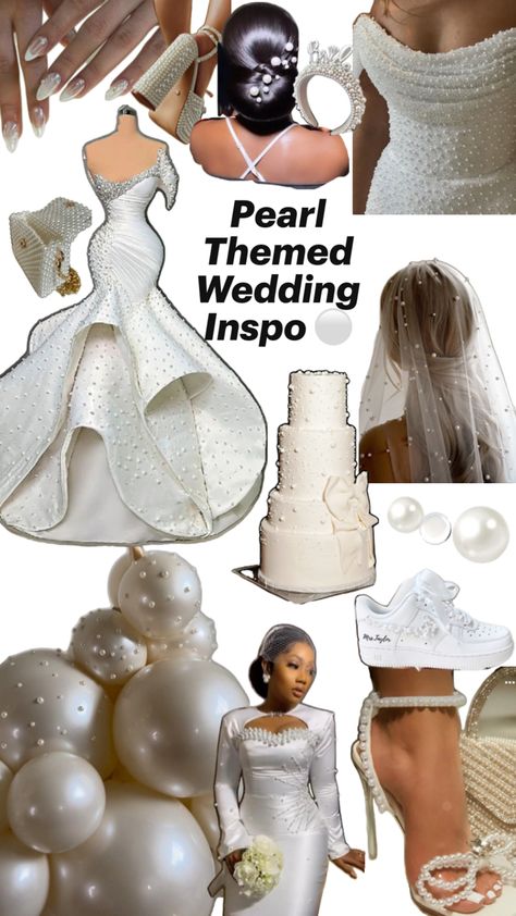 Pearl Themed Wedding Bride Inspo ⚪️ Pearl Themed Wedding, Pearls Wedding Theme, Art Deco Bride, Wedding Wishes, Pearl Wedding, Themed Wedding, Wedding Themes, Wedding Inspo, Art Deco