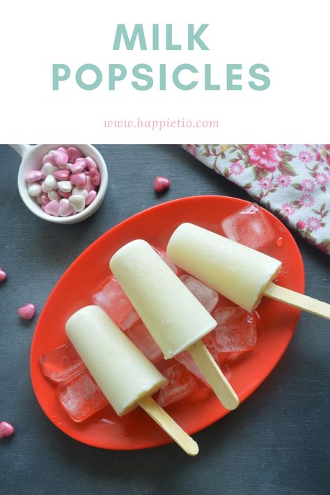 Milk Popsicles is a desi style ice cream made of milk and sweetened with condensed milk. It is super yummy and very popular street food in India during Summer. Tomato Gravy Recipe, Milk Popsicles, Ice Recipe, Falooda Recipe, Popsicles Recipe, Icee Recipe, Milk Ice Cream, Ice Milk, Ice Cream Popsicles