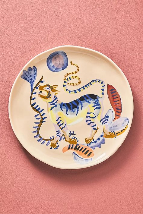 Sarah Gordon, Anthropologie Plates, Melamine Dinnerware, Nature Table, Bhldn Weddings, Christmas Plates, Pasta Bowls, Blue Plates, Contemporary Artwork