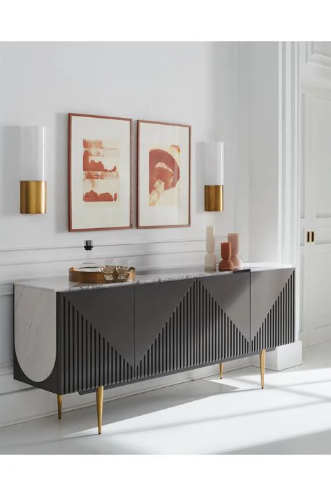 Console Tables In Living Room, Sideboard Gold, Modern Buffet, Desain Furnitur Modern, Traditional Dining, Traditional Dining Room, Elegant Sofa, Moving Furniture, Over The Edge