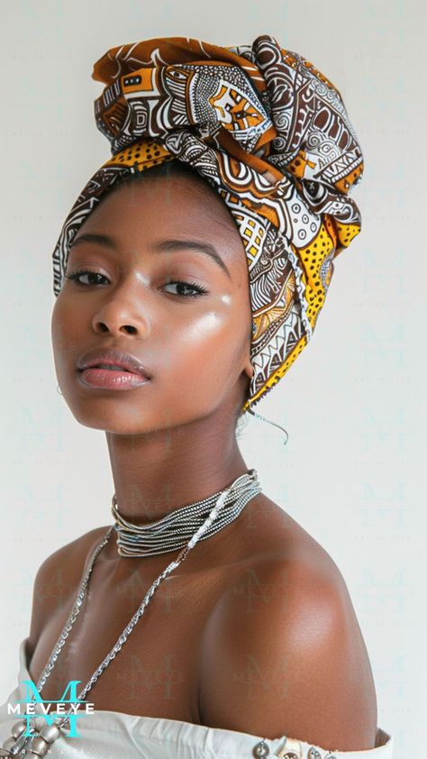 Burundi Women, African Woman Photography, Hairstyle References, Types Of Veils, African Portraits Art, Lighting Reference, Female References, Headwrap Tutorial, Headshots Women