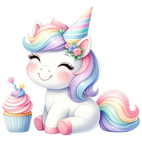 Unicorn Png Free, Unicorn Clipart Free Printable, Unicorn Images Free Printable, Unicorn Images Cute, Rainbow Clipart Free, Unicorn Icon, Printable Unicorn Birthday, Kids Unicorn Party, Hello Kitty Clipart