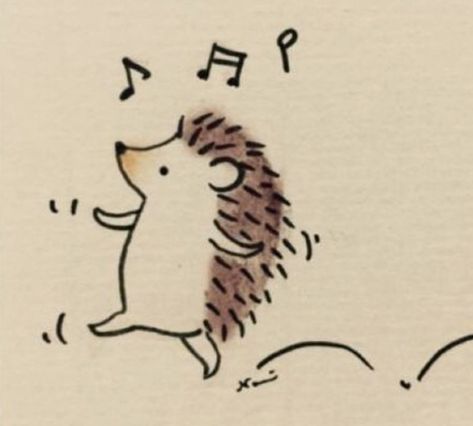 Hedgehog Tattoo, Hedgehog Drawing, 동화 삽화, Easy Love Drawings, Drawing Examples, Little Doodles, Cute Hedgehog, Easy Drawings Sketches, Mini Drawings