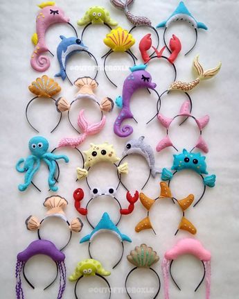 Under The Sea Costumes, Noahs Ark Theme, Sea Costume, Alice Bands, Dance Crafts, Mermaid Crafts, Felt Crown, Ramadan Crafts, Under The Sea Theme