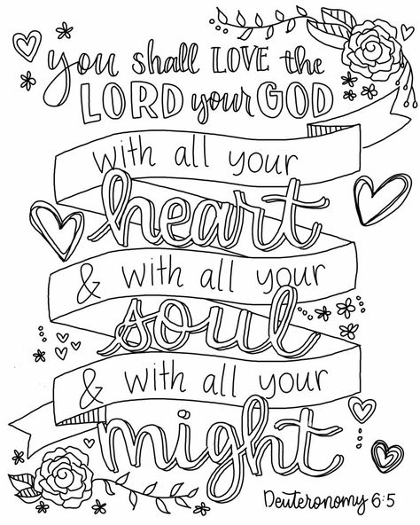 The Greatest Commandment | Ep. 077 - Donuts and Devos Free Bible Coloring Pages, Coloring Canvas, Bible Verse Coloring Page, Scripture Coloring, Bible Verse Coloring, Love Coloring Pages, Quote Coloring Pages, Bible Coloring Pages, Free Adult Coloring Pages