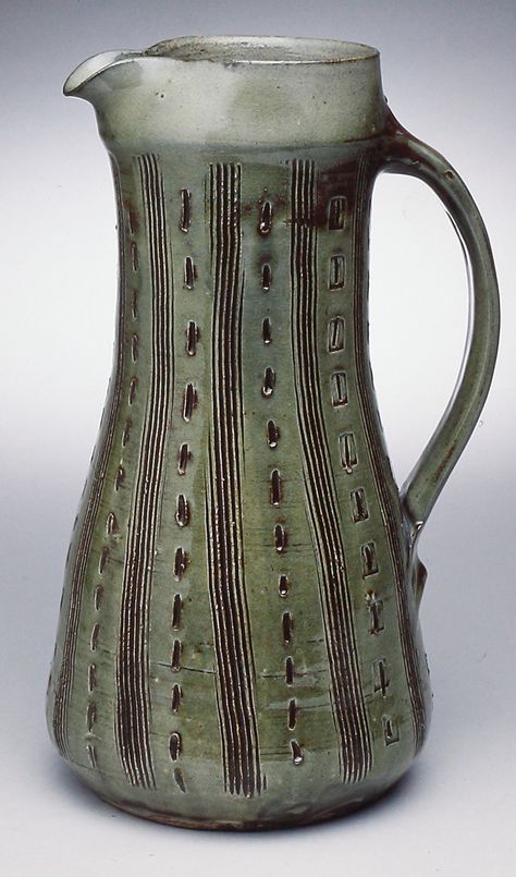 Pottery Jug by Bernard Leach : kyoto. Japan Pottery Exhibition, Pottery Jugs, Pottery Jug, Ceramic Jug, Pottery Pitcher, Clay Design, Ceramic Pitcher, Ceramic Design, Pottery Studio