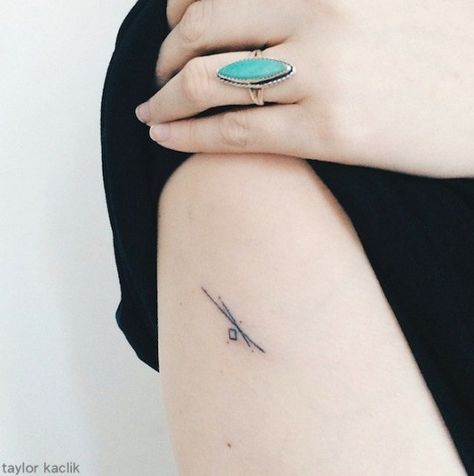 Crossroads | 53 Subtle Tattoo Ideas Your Parents Won't  Even Mind Crossroads Tattoo, Tato Nama, Kathleen Hanna, 10 Tattoo, Tattoo Henna, Subtle Tattoos, Ankle Tattoo, Minimal Tattoo, Piercing Tattoo