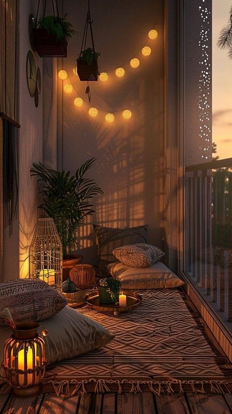 Cozy Balcony Ideas, Modern Balcony Design, Balcony Ideas Cozy, Fancy Places, Modern Balcony Ideas, Balcony Design Ideas, Tiny Balcony, Small Balcony Ideas Apartment, Small Balcony Garden