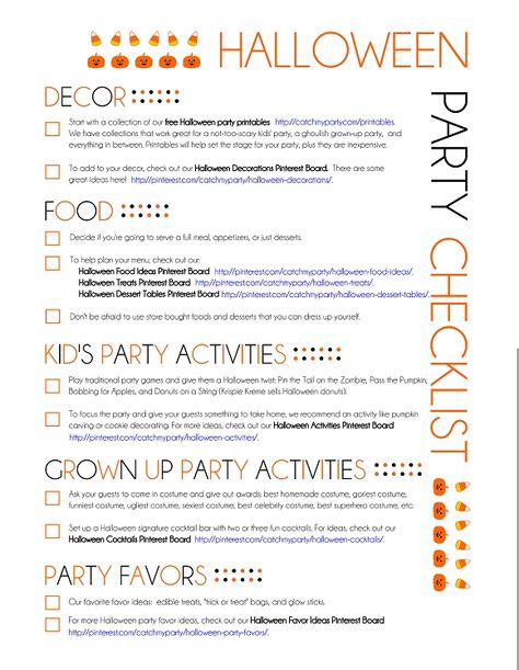 halloween party planning checklist Party Planning Checklist Organizing, Halloween Party Checklist, Party Planning Checklist Printable, Party Planner Checklist, Birthday Party Checklist, Halloween Party Planning, Hallowen Party, Party Planning Guide, Party Planning Checklist