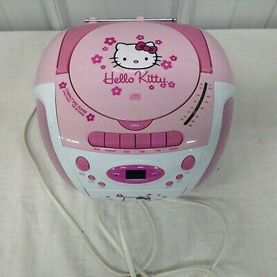 Hello Kitty CD/Cassette Player Boombox KT2028B For Parts Or Repair Please Read | eBay Hello Kitty Cd Player, Cassette Player, Cd Player, Childhood Memories, Cd, Hello Kitty, Repair, Kitty, For Sale