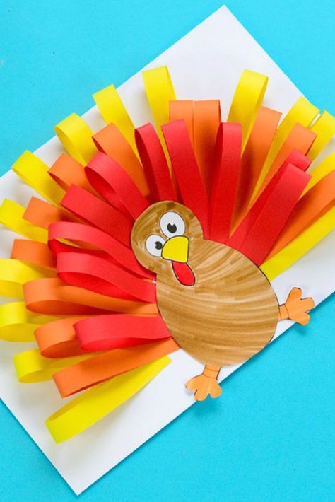 40 Fun Thanksgiving Crafts for Kids - Easy DIY Ideas to Make for Thanksgiving - WomansDay.com Turkey Crafts For Kids, Paper Plate Art, Paper Turkey, Paper Plate Animals, Fun Thanksgiving Crafts, Easy Thanksgiving Crafts, Paper Plate Crafts For Kids, Construction Paper Crafts, Art And Craft Ideas