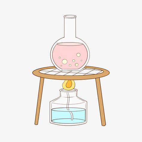 Chemistry Drawing Art, Alcohol Chemistry, Beaker Drawing, Flask Drawing, Chemistry Stickers, Flask Chemistry, Chemistry Drawing, Chemistry Experiments For Kids, Science Lab Decorations