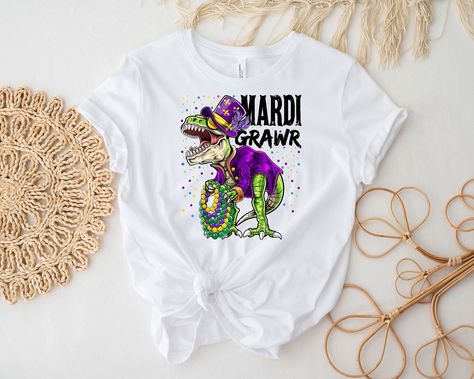 Festival Shirt, Mardi Gras Shirt, Dinosaur Shirt, Mardi Gras Party, Festival Shirts, Animal Shirts, Party Shirts, Sheer Fabrics, Soft Style