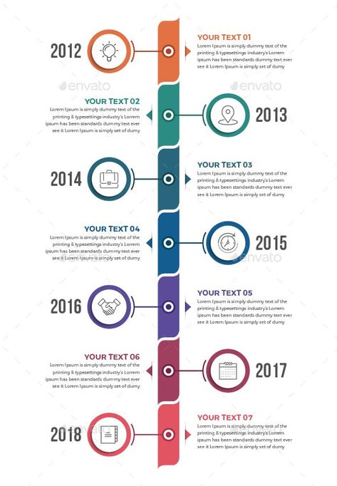 Vertical Timeline Infographic Template Vector EPS, AI Illustrator Infographic Website, Timeline Infographic Design, Design Timeline, Timeline Template, Infographic Design Layout, Graphic Design Infographic, Creative Infographic, Infographic Design Template, Timeline Infographic