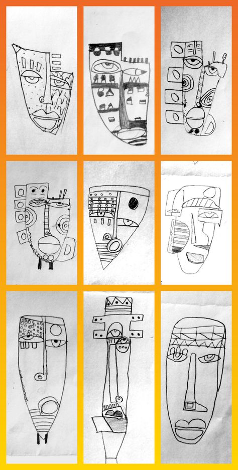 Kimmy Cantrell, Ks3 Art, Cubist Portraits, 8th Grade Art, Cubist Art, 3rd Grade Art, Black And White Art Drawing, Abstract Face Art, Picasso Art