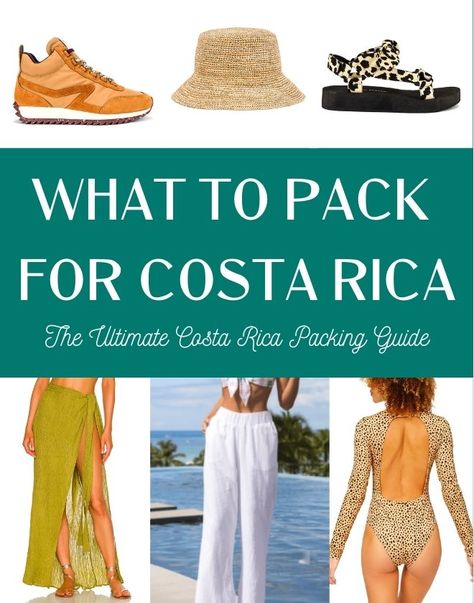 Costa Rica Packing Guide - JetsetChristina Costa Rica Outfits What To Wear, Clothes For Costa Rica Trip, Outfit Ideas For Costa Rica, Costa Rica Packing List Women, Costa Rica Outfits Women, Outfits For Costa Rica Vacation, Costa Rica Aesthetic Outfits, Costa Rica Travel Outfits, Ziplining Outfit