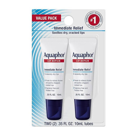 Aquaphor Lip Repair Tubes, Lip Ointment for Chapped Lips, Moisturizing Lip Balm, Two 0.35 ounce tubes Aquaphor Lip Balm, Lip Ointment, Lip Balm For Chapped Lips, Aquaphor Lip, Lip Repair, Hydrating Lip Balm, Cracked Lips, Moisturizing Lip Balm, Lip Hydration