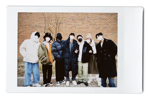 Bts Polaroid Ot7, Bts Polaroid, Bts Bulletproof, Bts Group Photos, Bts Rap Monster, Aesthetic Desktop Wallpaper, Jungkook Aesthetic, Bts Group, I Love Bts