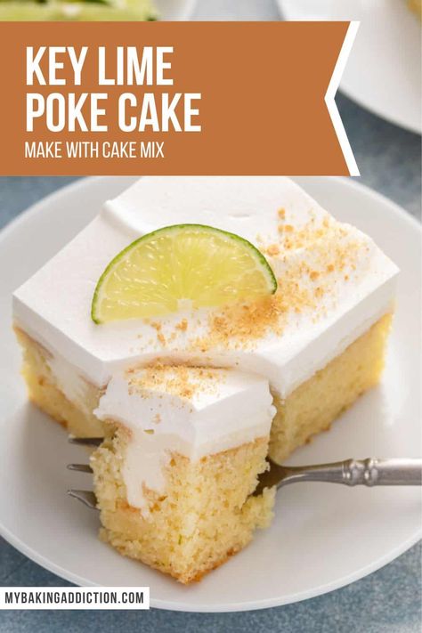 Key Lime Poke Cake Key Lime Poke Cake, Lime Poke Cake, Cheesecake Poke Cake, Blueberry Dump Cake Recipes, Lime Cake Recipe, Dieting Foods, Cheesecake Pie Recipes, Key Lime Recipes, Coconut Poke Cakes