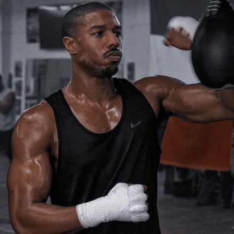 Creed Michael B Jordan, Michael B Jordan Creed, Adonis Creed, Michael Bakari Jordan, Creed Movie, Jordan Williams, Black Men Fashion Urban, Boxing Posters, Jordan B