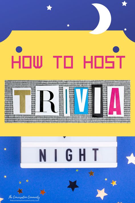 Hosting A Trivia Night, Family Trivia Night, Hosting Trivia Night, How To Host A Trivia Night, Trivia Night Decorations, Parent Engagement Ideas, Family Time Activities, Virtual Families, Moms' Night Out