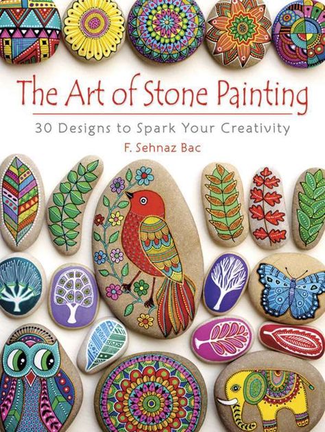 The Art of Stone Painting: 30 Designs to Spark Your Creativity – Home and Garden Stone Drawing, Paint Themes, Art Pierre, Stone Art Painting, Painting Words, Painted Rocks Diy, Mandala Rocks, Paint Rock, Rock Painting Designs