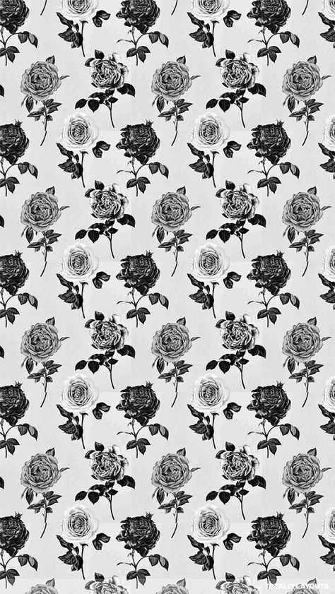 Floral Wallpaper Roses Phone Wallpaper, Roblox Design, Image Flower, Monogram Wallpaper, Next Wallpaper, Black And White Roses, Scratchboard Art, Goth Wallpaper, Gothic Wallpaper