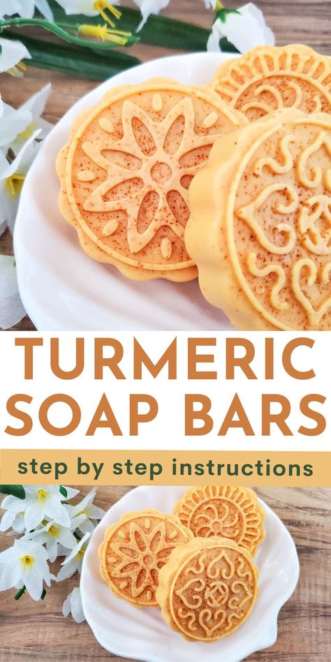 Turmeric Soap Bar, Turmeric Soap Bar Recipe, Melt And Pour Tumeric Soap Recipes, Turmeric And Honey Soap, Tumeric And Kojic Soap, Tumeric Soap Recipes Diy, Tumeric Soap Before And After, Tumeric Soap Bar, Turmeric Soap Benefits