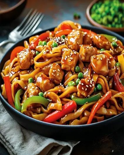 Chicken Teriyaki Noodles Recipe - Quick & Flavorful Meal Chicken Teriyaki Noodles, Teriyaki Noodles Recipe, Veggies And Noodles, Teriyaki Noodles, Chicken Teriyaki Recipe, Chicken Teriyaki, Noodles Recipe, Sweet Delights, Teriyaki Chicken