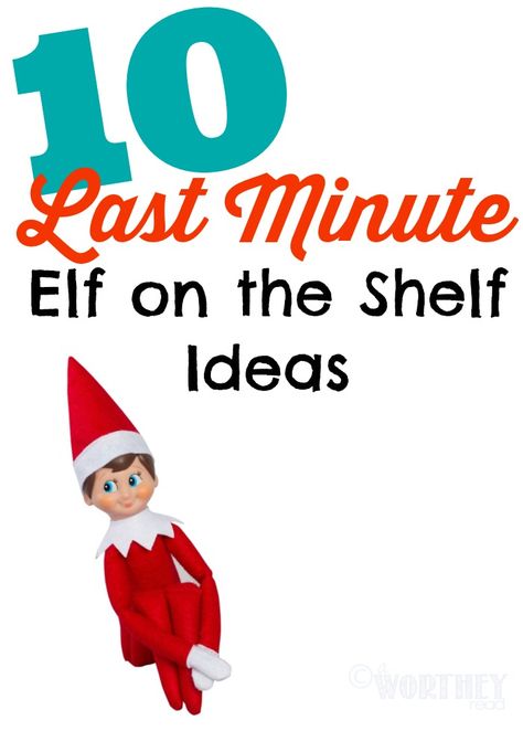 It's morning and you forgot to move the Elf again. Quick- here's 10 quick and easy last minute elf on the shelf ideas you can do. All 10 of these elf on the shelf ideas can be done in under 1-2 minutes! Pin it to your Christmas or Elf on the Shelf Pinterest board now! Surprise Vacation, Elf Shelf, Free Printable Coloring Sheets, Xmas Elf, Elf Antics, Elf Fun, Busy Mum, Elf Ideas, Buddy The Elf