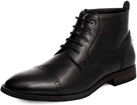 Mens Dress Ankle Boots, White Oxford Shoes, Dress Ankle Boots, Dress Up Shoes, Comfortable Dress Shoes, Mens Motorcycle Boots, Combat Boots Men, Cap Toe Boots, Cap Toe Shoes