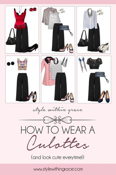 How To Wear Cullotes, Culottes Outfit Summer, Style Culottes, How To Wear Culottes, How To Style Culottes, Culottes Outfit, Unique Outfit Ideas, Fits For Summer, Outfit Formulas