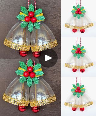 11M views · 100K reactions | 🔔​Tutorial fácil para hacer Campanas de Navidad🔔​ usando botellas plásticas #760 | Campanas de botellas plásticas 

#navidad #adornosnavideños #manualidadesnavideñas #regalosparanavidad #ideasparanavidad #decoracionesnavideñas... | By Ideas Fantásticas | Facebook Ideas Para Navidad Manualidades Faciles, Winter Crafts For Kids, Winter Crafts, Xmas Crafts, Kids Party, Halloween Party, Christmas Crafts, Crafts For Kids, Cactus