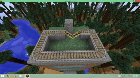 how to make a minecart station (my really really simple method Minecart Station, Minecraft Designs, Minecraft, Design