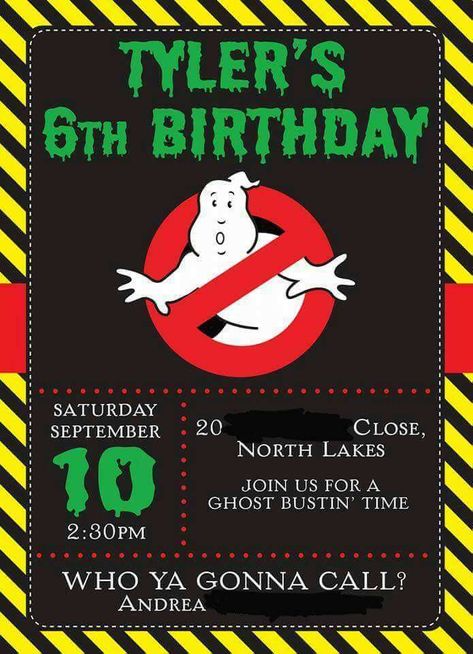 Ghostbusters Birthday Party Invitation? Ghostbusters Party Invitations, Ghostbusters Birthday Invitations, Ghostbusters Birthday Party Invitations, Ghost Buster Birthday Party Ideas, Ghostbusters Party Ideas, Ghostbuster Birthday, Ghostbuster Party, Ghost Busters Birthday Party, Ghostbusters Birthday