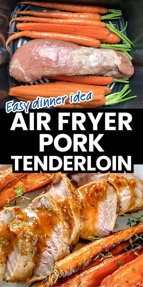 Forget oven roasting, this air fryer pork tenderloin is about to become your new favorite easy dinner! With just a few easy steps, you can cook the most insanely juicy, unbelievably flavorful pork tenderloin in the air fryer. You’ll never want to cook a tenderloin any other way again. Pork Tenderloin In Air Fryer Recipe, Frozen Pork Tenderloin Air Fryer, Pork Tenderloin Medallions In Air Fryer, Best Pork Tenderloin Recipe Air Fryer, Hormel Pork Tenderloin Air Fryer, Air Fryer Pork Tenderloin, Fried Pork Tenderloin, Rolled Roast, Cooking Pork Tenderloin