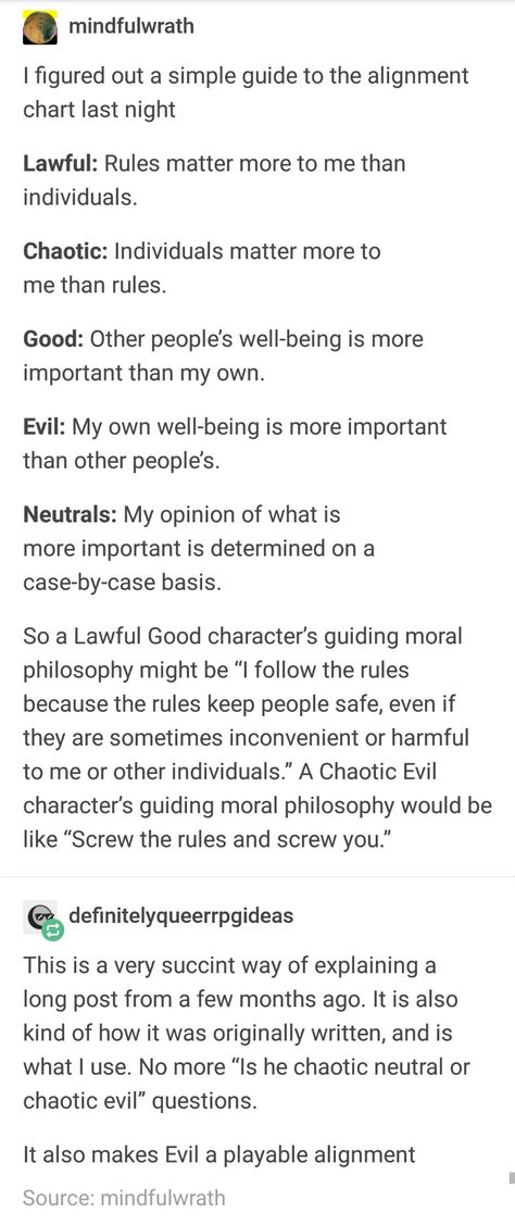 This would make me a chaotic nuetral =/ Raw Lines, Dnd Funny, Writing Inspiration Prompts, Writing Characters, Story Prompts, Writing Stuff, Book Writing Tips, Writing Advice, Writers Block