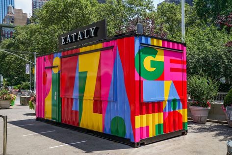 Shipping Container Bar, Foodtrucks Ideas, Container Restaurant, Container Cafe, Food Kiosk, Container Bar, Kiosk Design, Steel Building, Container Design