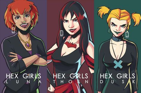 Y'all remember #hexgirls from scooby-doo ? ✨ Eco Goth, Scooby Gang, Hippie Rock, Scooby Doo Mystery Inc, Scooby Doo Images, Scooby Doo Mystery Incorporated, Hex Girls, Pencil Brush, Scooby Doo Mystery