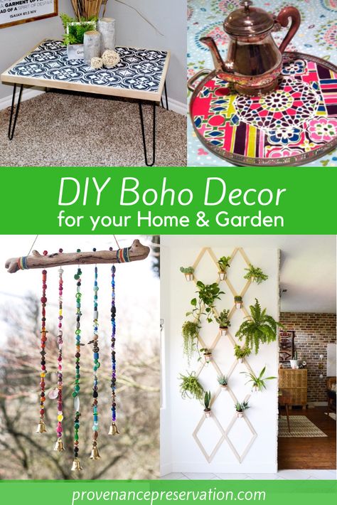 Koti Diy, Diy Boho Decor, Dekor Diy, Diy Boho, Inspire Me Home Decor, Creative Home Decor, Boho Dekor, Art Garden, Boho Diy