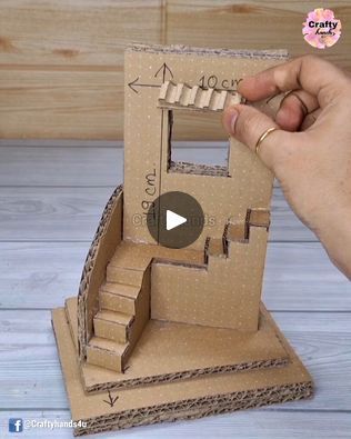 Cardboard Box Houses, Cardboard City, Cardboard Castle, Upcycled Kitchen, Idea For Home, Cardboard Craft, Fairy House Crafts, Cardboard Crafts Diy, Cardboard Box Crafts