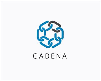 cadena Logo design - inspired from ring of chain vector. Price $400.00 Supply Chain Logo, Chain Vector, Freedom Logo, Ring Vector, Chain Logo, Corporate Logo Design, White Claw, Chain Letter, Corporate Logo